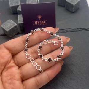 Smoky Quartz 925 Sterling Silver Adjustable Bracelet ~ 11 Gemstone Jewelry