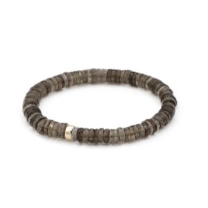 AAAA+ Smoky Quartz Bracelet | Smoky quartz beaded bracelet | [EBSM1614] Grounding the Root Chakra | Smooth round smoky quartz |  *BS
