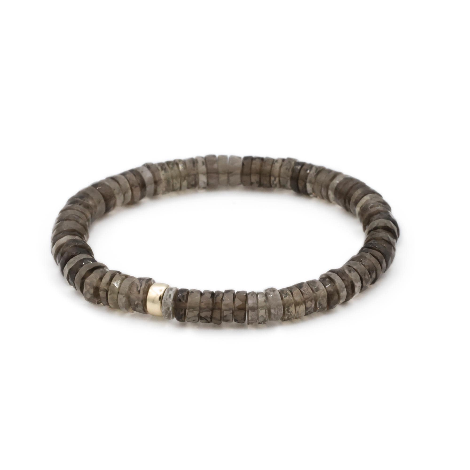 Aaaa+ Smoky Quartz Bracelet | Smoky Quartz Beaded Bracelet | [ebsm1614] Grounding The Root Chakra | Smooth Round Smoky Quartz | *bs