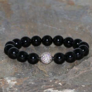Brazil Morion Quartz With A Guru Bead Of Zirconias Bracelet Handmade 10mm Beads Grade A+ Black Quartz Beaded Bracelet Gemstone Bracelet Brazil Morion Quartz With A Guru Bead Of Zirconias Bracelet Handmade 10mm Beads Grade A+ Black Quartz Beaded Bracelet Gemstone Bracelet