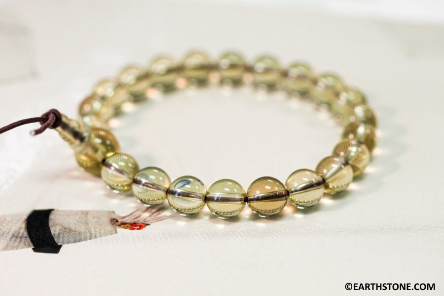 Smoky Quartz 8mm Power Beads Bracelet Set