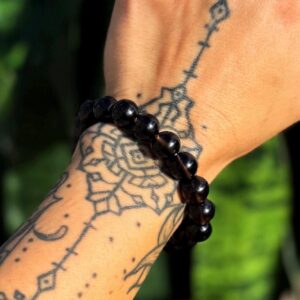 Smoky Quartz bracelet - larger beads - grounding & protection crystal