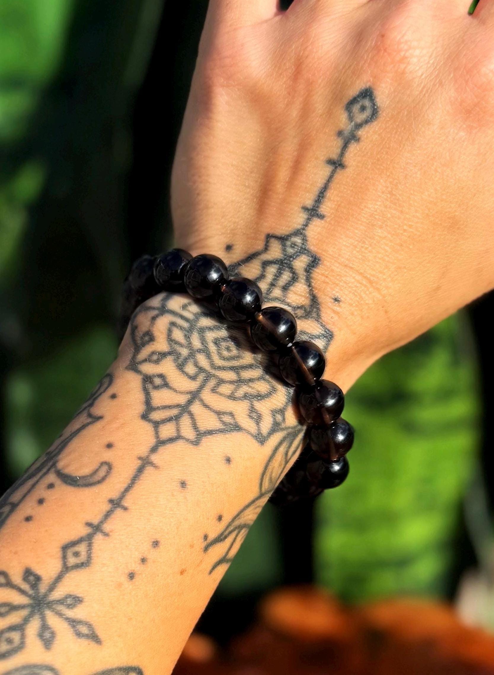 Smoky Quartz Bracelet - Larger Beads - Grounding & Protection Crystal Smoky Quartz Bracelet - Larger Beads - Grounding & Protection Crystal
