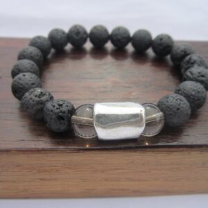 Men Volcano Lava Bracelet w/ Smoky Quartz, Men Lava Healing Smoky Quartz Men Chakra Bracelet, Men Lava Yoga Meditation Smoky Quartz Bracelet Men Volcano Lava Bracelet w/ Smoky Quartz, Men Lava Healing Smoky Quartz Men Chakra Bracelet, Men Lava Yoga Meditation Smoky Quartz Bracelet