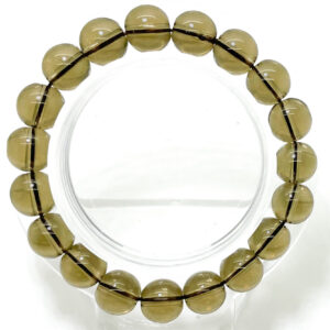 Natural Smoky Quartz Smooth Round Transparent Smoky Gemstone Beads Elastic Cord Handmade Beaded Bracelet Accessories - Pgb153 Natural Smoky Quartz Smooth Round Transparent Smoky Gemstone Beads Elastic Cord Handmade Beaded Bracelet Accessories - Pgb153