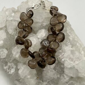 Smokey Quartz Beaded Bracelet- 7-8” Smokey Quartz Beaded Bracelet- 7-8”
