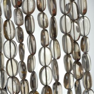 10x8-15x10mm Smoky Quartz Gemstone Pebble Nugget Loose Beads 13.5 Inch Full Strand (90184880-894)