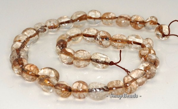 16x10-8x8mm Smoky Quartz Gemstone Nugget Loose Beads 7 Inch Half Strand (90191361-b11-520)