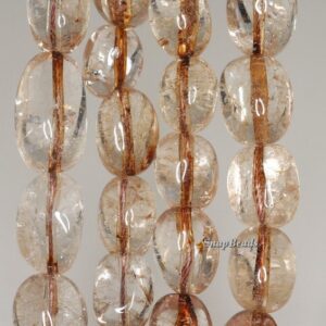 19x14mm Smoky Quartz Gemstone Nugget Loose Beads 7.5 Inch Half Strand (90191384-b10-517)