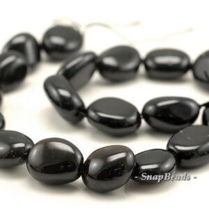 20x17-17x17mm Dark Smoky Quartz Gemstone Nugget Loose Beads 7.5 Inch Half Strand (90144029-b8-515)