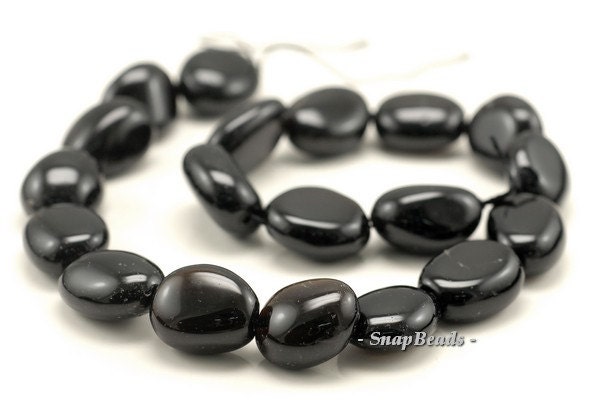 20x17-17x17mm Dark Smoky Quartz Gemstone Nugget Loose Beads 7.5 Inch Half Strand (90144029-b8-515)