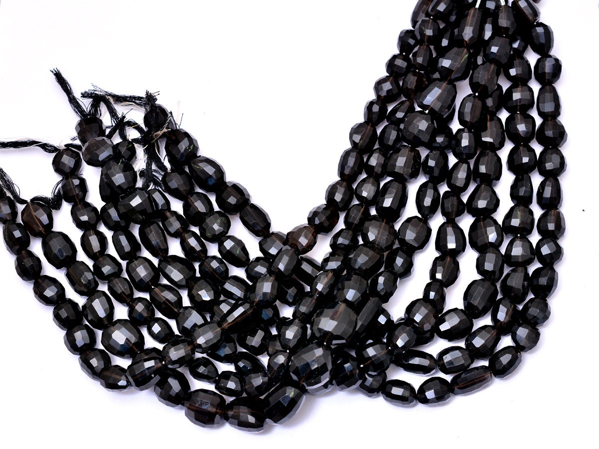 Aaa Smoky Quartz 14mm-18mm Faceted Nugget Beads | Brown Smoky Gemstone Nuggets | Natural Semiprecious Rare Beads For Jewelry | 15inch Strand