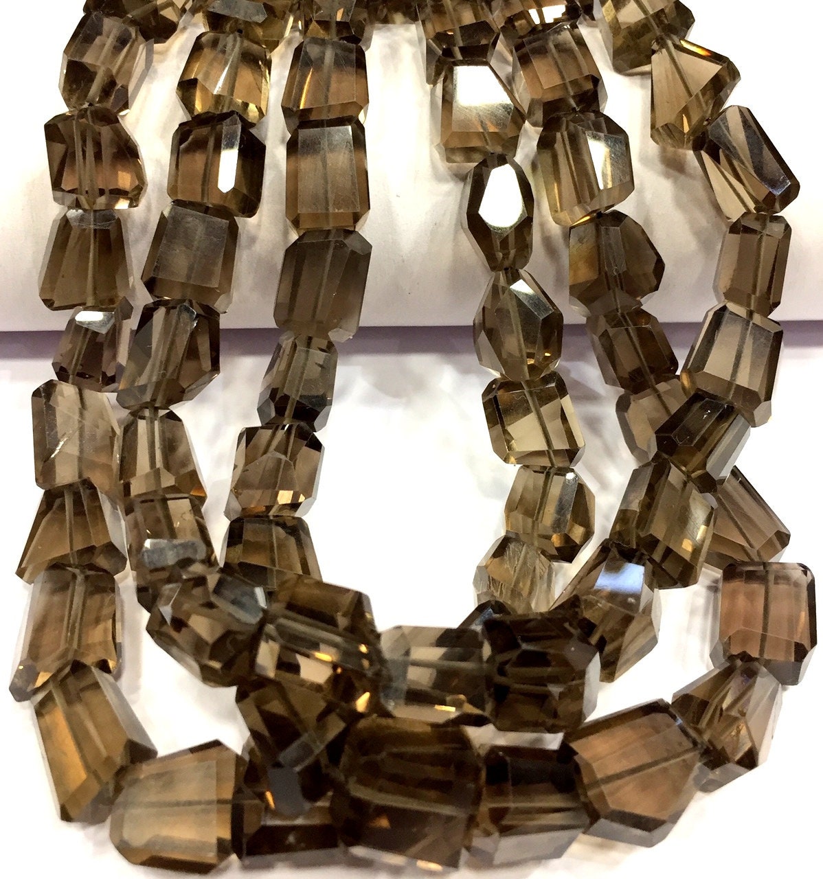 Aaa Quality~~natural Smoky Quartz Faceted Nuggets Beads Step Cut Nugget Shape Beads Smoky Quartz Gemstone Beads Wholesale Price Shop.