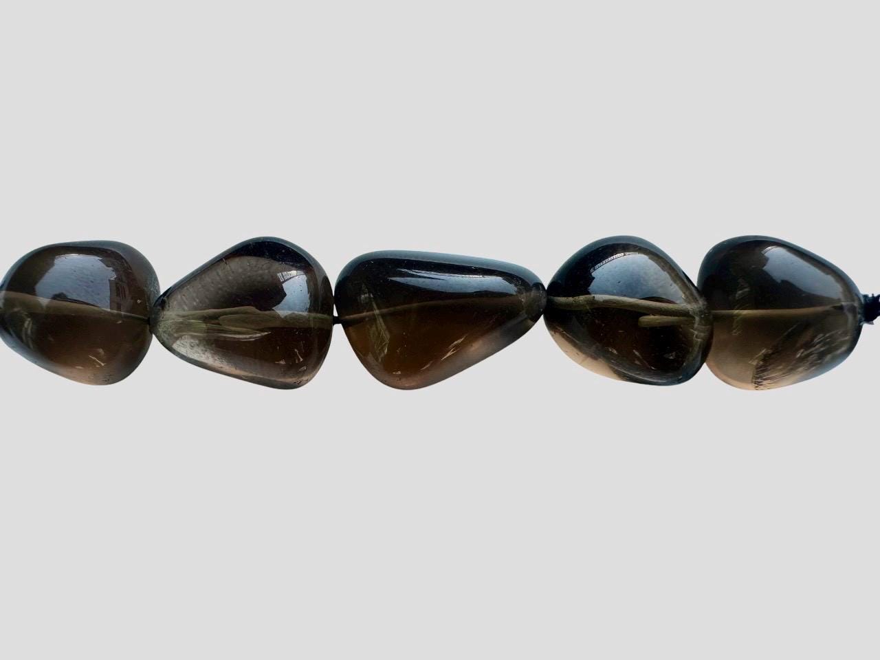 Bead Smoky Quartz Smooth Tumbled Nuggets 18x16 To 20x17mm Approx. (pack Of 5 Pcs) Bead Smoky Quartz Smooth Tumbled Nuggets 18x16 To 20x17mm Approx. (pack Of 5 Pcs)