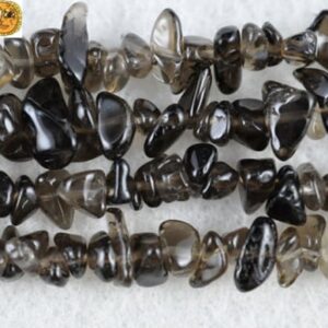 Smoky Quartz chip beads 6-10mm,30" full strand