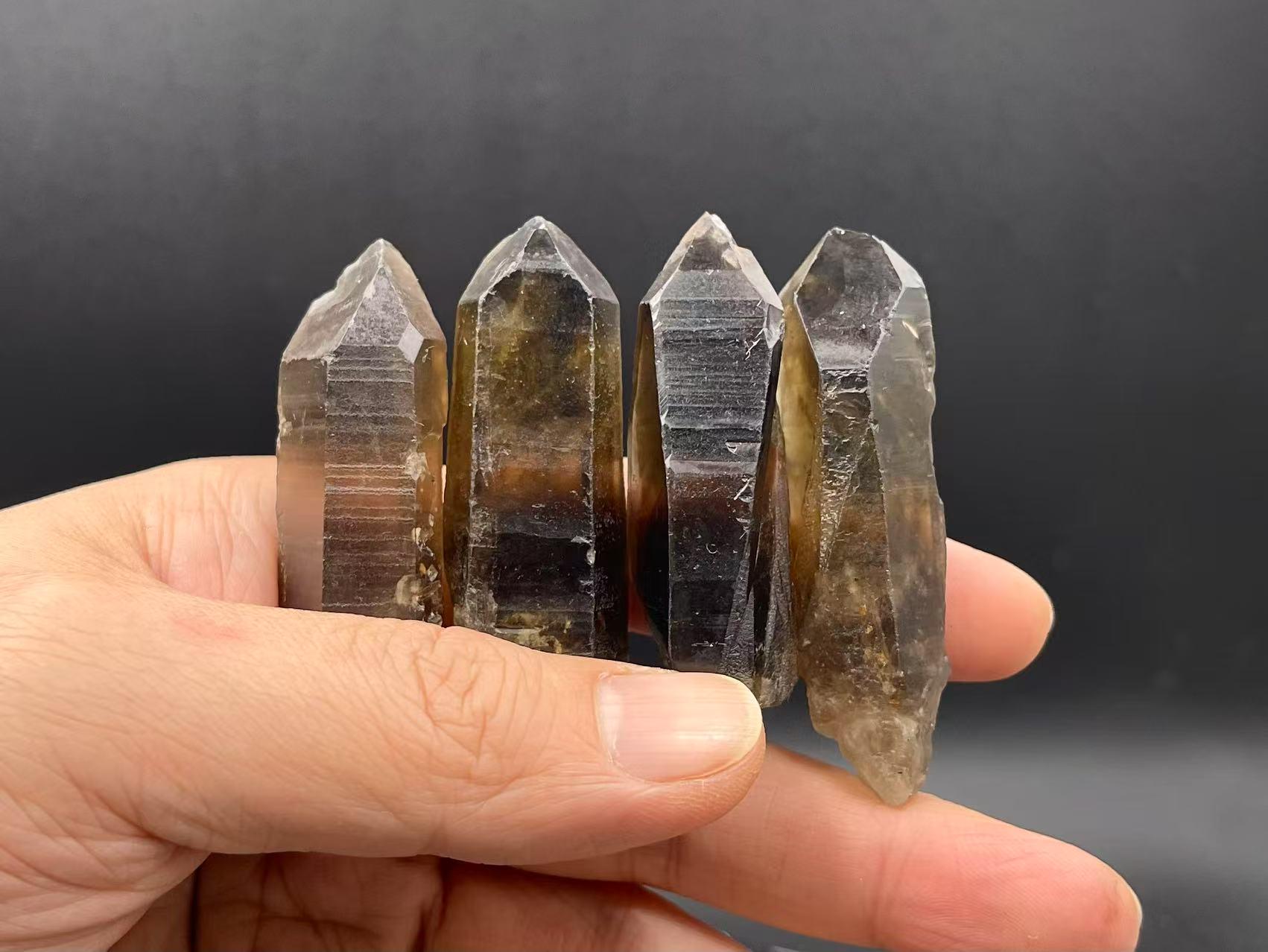 Lemurian Smoky Quartz Point Large&thick Raw Quartz Crystal Point Smoky Rock Quartz Mystic Meditation Healing Cd Undrilled Lemurian Smoky Quartz Point Large&thick Raw Quartz Crystal Point Smoky Rock Quartz Mystic Meditation Healing Cd Undrilled