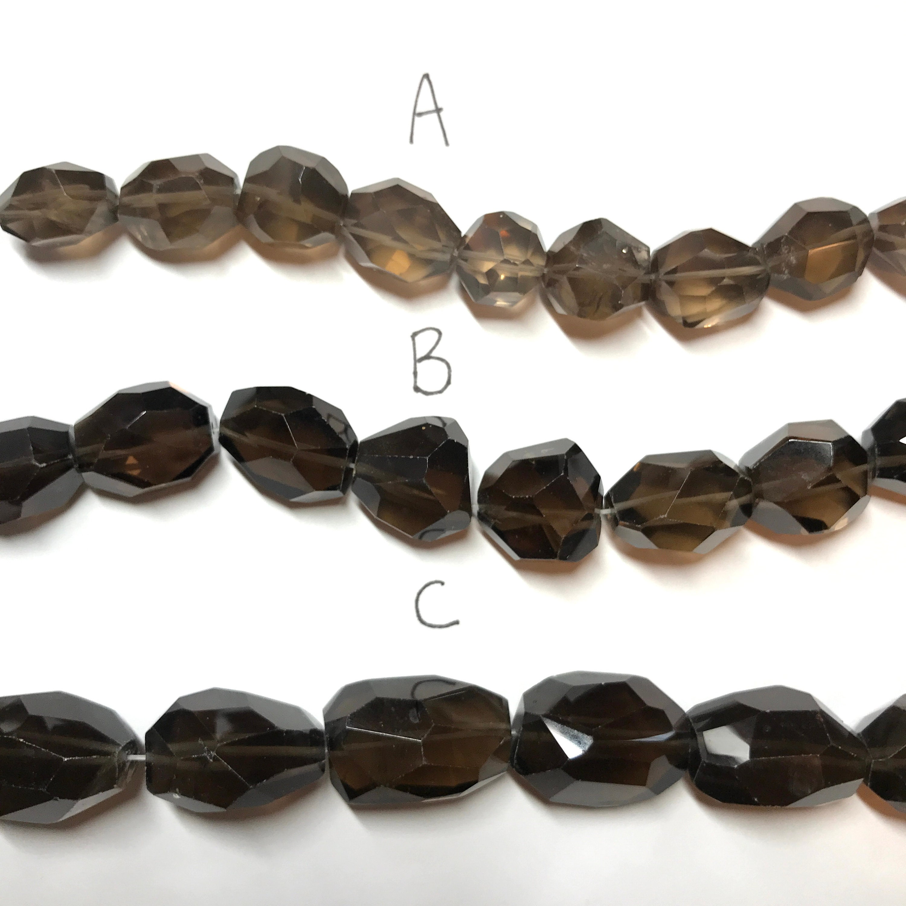 Natural Smoky Quartz Faceted Nugget Beads. High Quality Genuine Gemstone Beads. Assorted Size. Natural Smoky Quartz Faceted Nugget Beads. High Quality Genuine Gemstone Beads. Assorted Size.