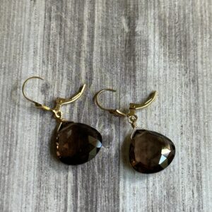 Lux Smokey Quartz Earrings Lux Smokey Quartz Earrings