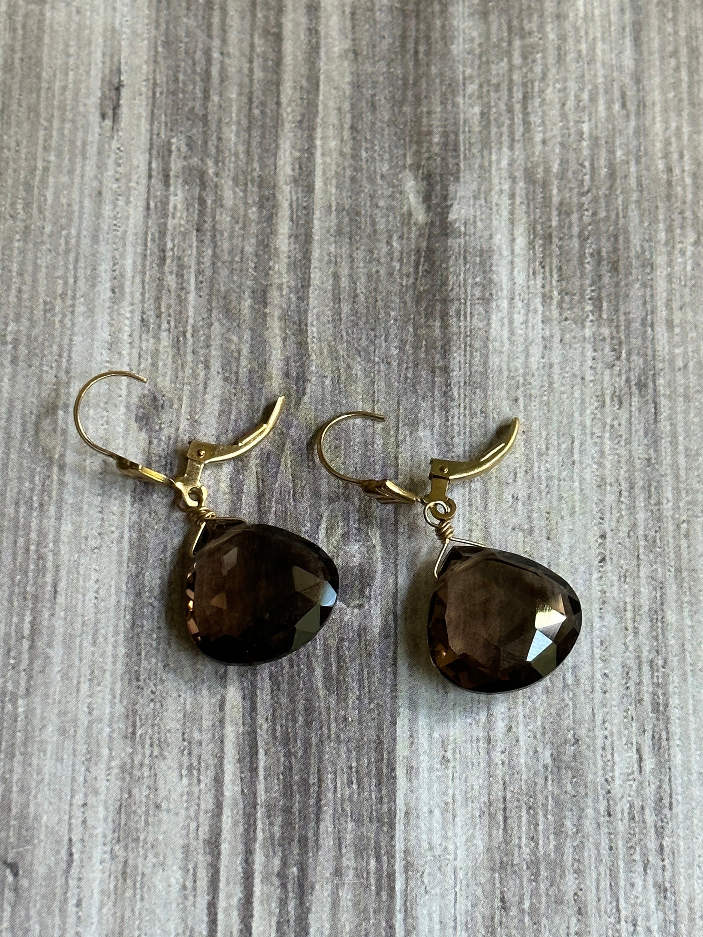 Lux Smokey Quartz Earrings
