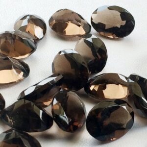 10x14mm Smoky Quartz Oval Cut Stone, Smoky Oval Faceted Calibrated, Beautiful Smoky Quartz For Jewelry (2pcs To 10ps Options) - Nng47 10x14mm Smoky Quartz Oval Cut Stone, Smoky Oval Faceted Calibrated, Beautiful Smoky Quartz For Jewelry (2pcs To 10ps Options) - Nng47