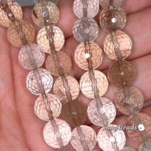 13-12mm Smoky Quartz Gemstone Faceted Round Loose Beads 7.5 inch Half Strand (90191204-B27-547) 13-12mm Smoky Quartz Gemstone Faceted Round Loose Beads 7.5 inch Half Strand (90191204-B27-547)