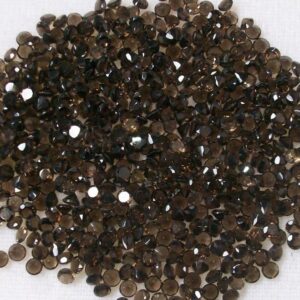 20 Aaa Smoky Quartz Gemstones: 3mm Faceted Round Loose Beads 20 Aaa Smoky Quartz Gemstones: 3mm Faceted Round Loose Beads