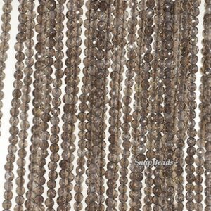 3mm Smoky Quartz Gemstone Grade AA Light Brown Faceted Round Loose Beads 15.5 inch Full Strand LOT 1,2,6,12 and 50 (90181615-107-3g) 3mm Smoky Quartz Gemstone Grade AA Light Brown Faceted Round Loose Beads 15.5 inch Full Strand LOT 1,2,6,12 and 50 (90181615-107-3g)