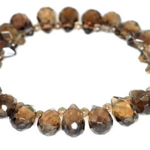 8x5-9x6mm Smoky Quartz Gemstone Grade AAA Faceted Teardrop Loose Beads 6 inch Half Strand Lot 1,2,6 and 12 (90146066-812) 8x5-9x6mm Smoky Quartz Gemstone Grade AAA Faceted Teardrop Loose Beads 6 inch Half Strand Lot 1,2,6 and 12 (90146066-812)