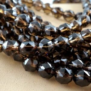 Smoky Quartz Beads (Round)(Premium)(Faceted)(6mm)(8mm)(10mm)(12mm)(14mm)(16"Strand) Smoky Quartz Beads (Round)(Premium)(Faceted)(6mm)(8mm)(10mm)(12mm)(14mm)(16"Strand)