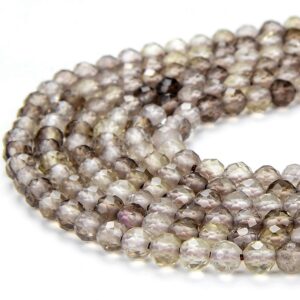 Natural Smoky Quartz Gemstone Grade Aaa Micro Faceted Round 3mm Loose Beads 15 Inch Full Strand (80018167-p93) Natural Smoky Quartz Gemstone Grade Aaa Micro Faceted Round 3mm Loose Beads 15 Inch Full Strand (80018167-p93)