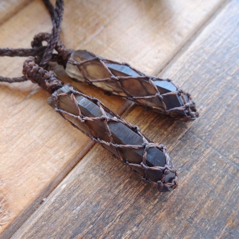 Couple Necklace Set Of Two, Smoky Quartz Crystal, Couples Jewelry, Couple Gifts, Couple Crystal Necklace Couple Necklace Set Of Two, Smoky Quartz Crystal, Couples Jewelry, Couple Gifts, Couple Crystal Necklace