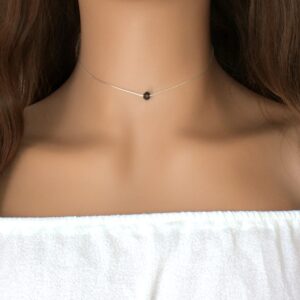 Elegant Smoky Quartz Necklace for Her - Minimalist Crystal Jewelry