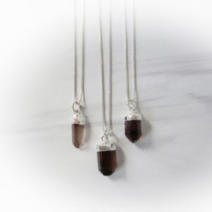 Smoky Quartz Necklace • Smoky Quartz Point • Sterling Gemstone Point • Healing Crystal Necklace • Layering Necklace • Gemstone Appeal • Gsa