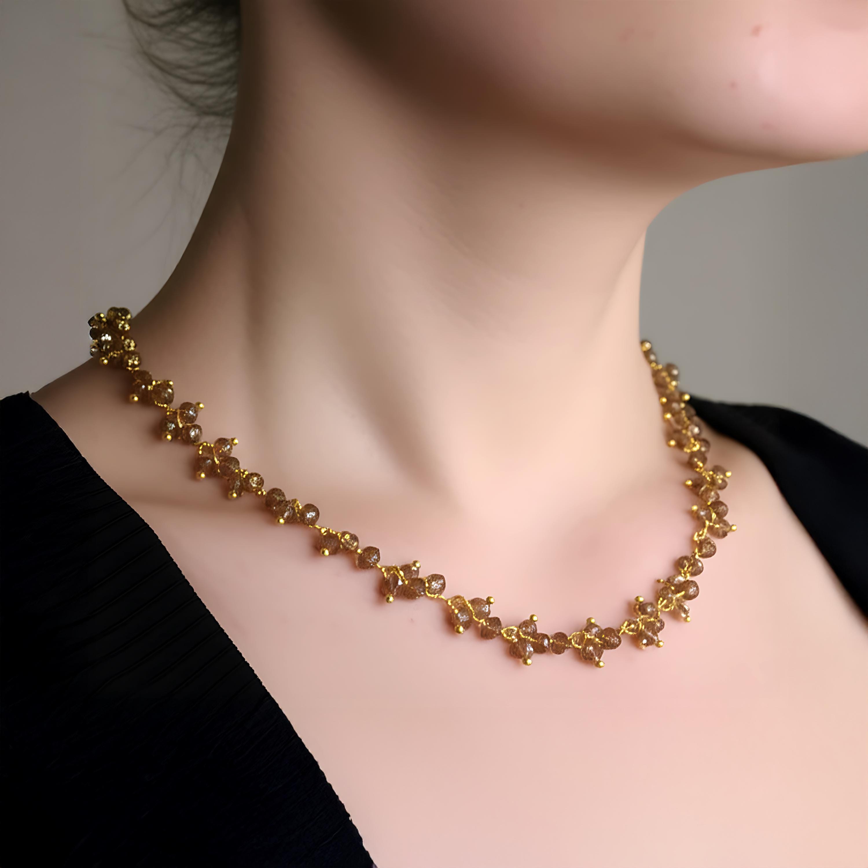 Smoky Quartz Rosary Necklace Jewelry For Women Beaded Necklace Gemstone Necklace Handmade Jewelry Dangle Necklace Wedding Gifts Smoky Quartz Rosary Necklace Jewelry For Women Beaded Necklace Gemstone Necklace Handmade Jewelry Dangle Necklace Wedding Gifts