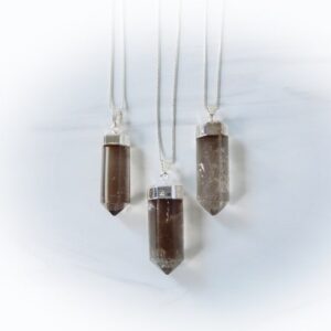 Smoky Quartz Necklace Silver • Smoky Quartz Point • Sterling Gemstone Point • Healing Crystal Necklace • Layering Necklace • Affordable Gift