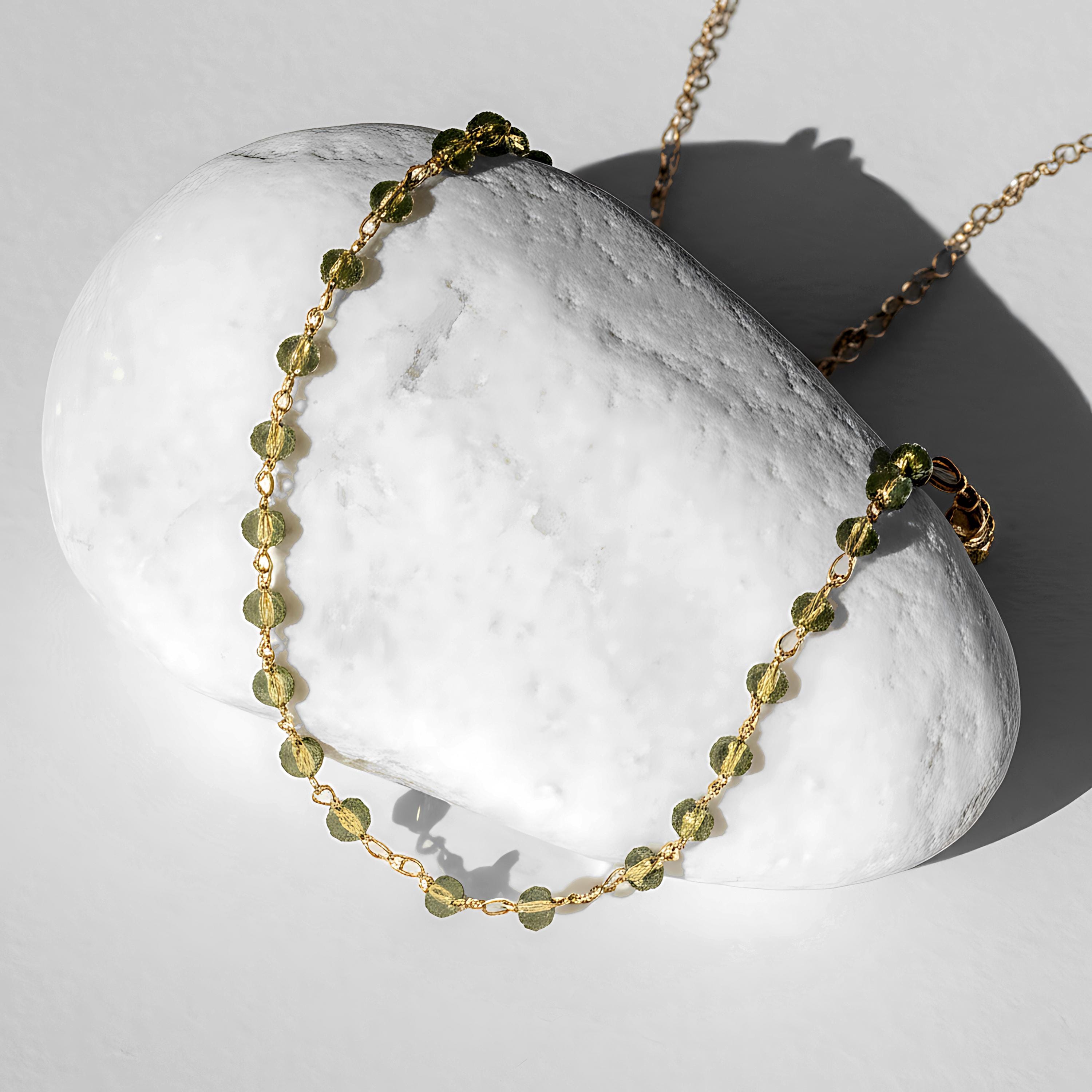 Smokey Quartz Rosary Necklace Rosary Chain Beaded Jewelry Minimal Necklace White Necklace Vintage Necklace Gemstone Necklace