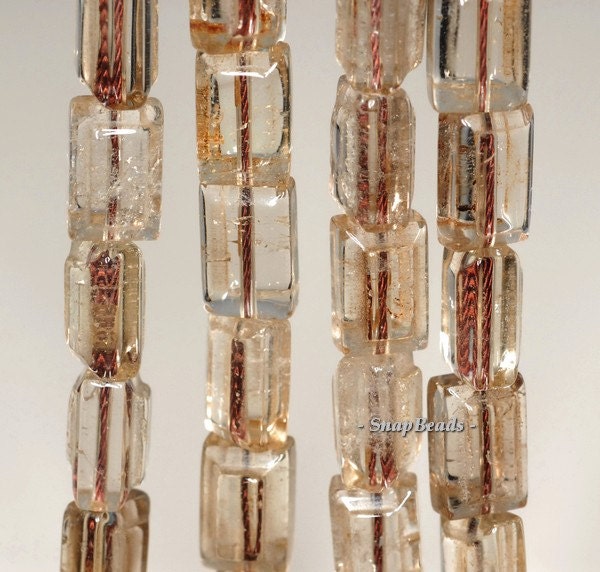 12x8mm Smoky Quartz Gemstone Rectangle Loose Beads 7 Inch Half Strand (90191368-b10-519)