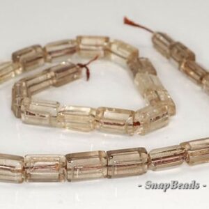 12x8mm Smoky Quartz Gemstone Rectangle Loose Beads 7 Inch Half Strand Lot 1,2,6,12 And 50 (90191368-b10-519)