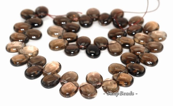 16x12mm Smoky Quartz Gemstone Grade A Teardrop Loose Beads 7 Inch Half Strand (90144153-b20-535)
