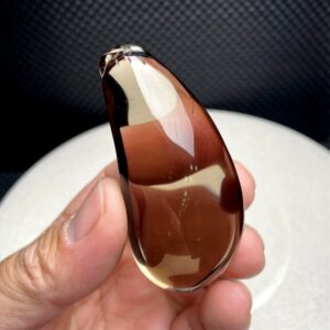 Smoky Quartz Crystal Carving Pendant: Reiki Healing Stone