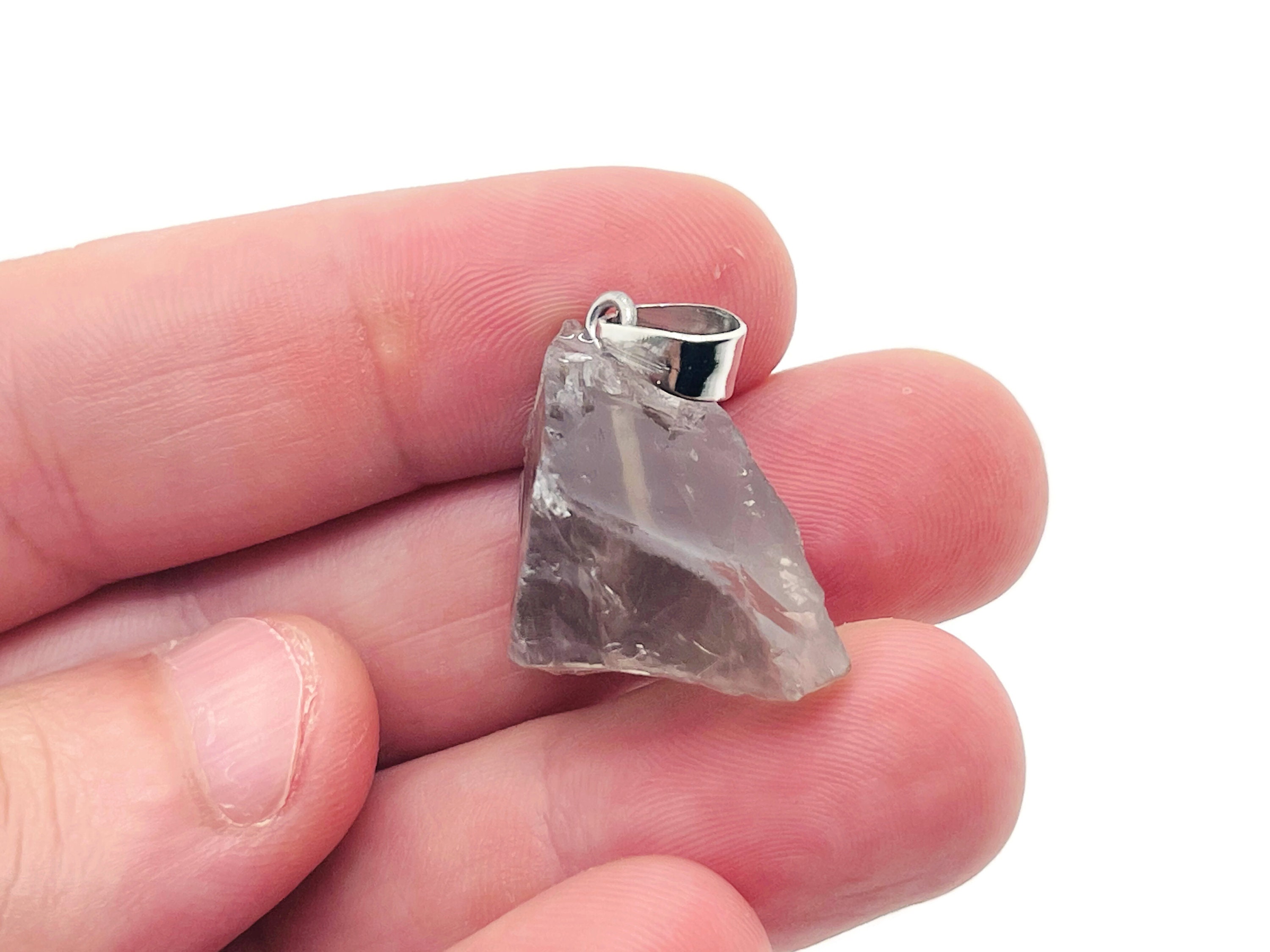 Smoky Quartz Crystal Pendant - Crystals Pendant Healing - Drilled Crystal - Gifts - Nc1122