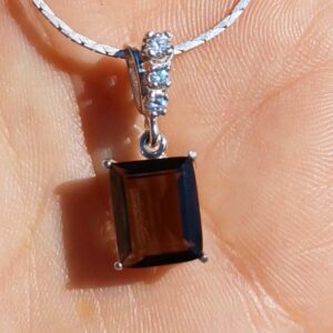 Smoky Quartz Pendant Scotland National Gemstone Druids Sacred Stone Mount Cairngorm Gem Ancient Babylon Swiss Alps Antique Gemstone #654672