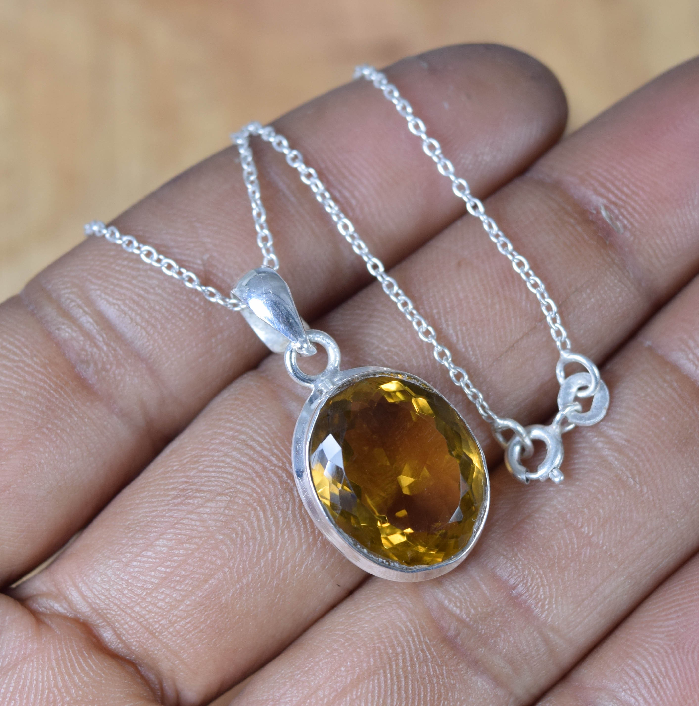 Smoky Quartz Sterling Silver Pendant: Faceted Gemstone Jewelry Smoky Quartz Sterling Silver Pendant: Faceted Gemstone Jewelry