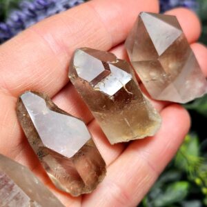 Smoky Quartz Crystal Point, Diamantina Quartz - Raw Striated Quartz Seed Crystal