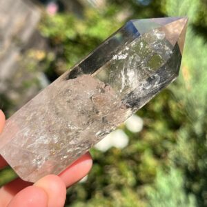 Gem Grade Big Rainbows | Clear Smoky Quartz Tower Carved Stone Crystal | Quartz Point | Tower Obelisk | Type3