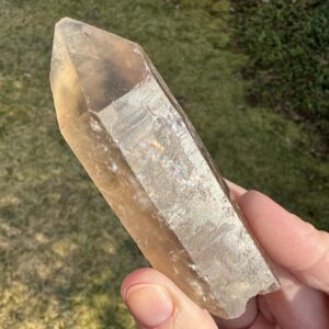 Natural Smoky Quartz Point: Raw Grounding Crystal (3.6") #7