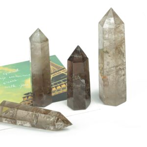 Smoky Quartz Obelisk Tower Stone – Obelisk Tower Point Crystals – Meditation Gemstone - Gifts - Tw1030