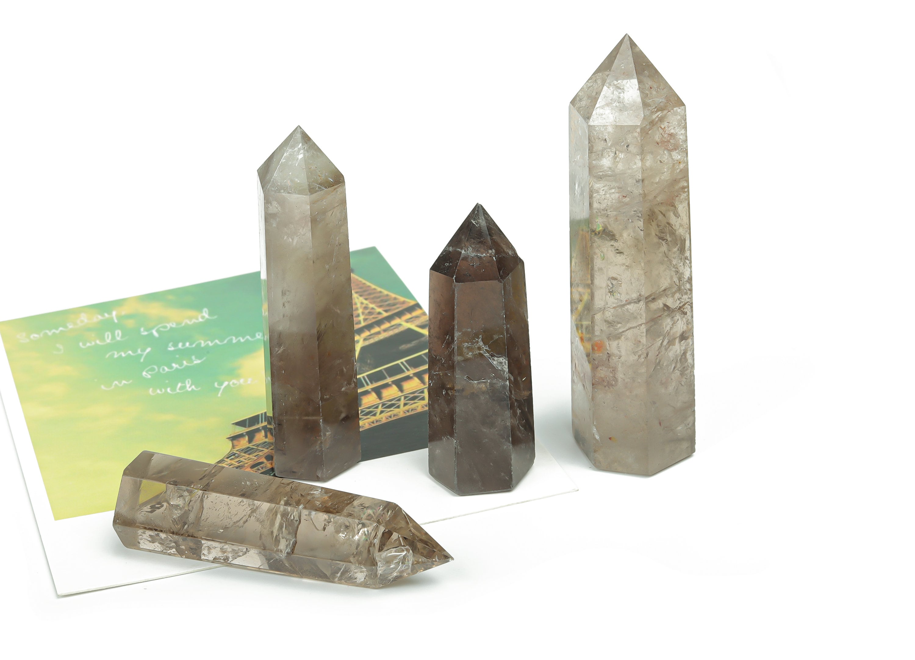 Smoky Quartz Obelisk Tower Stone – Obelisk Tower Point Crystals – Meditation Gemstone - Gifts - Tw1030