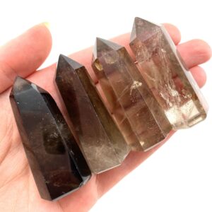 Smoky Quartz Point | Polished Natural Crystal Tower (root Chakra)