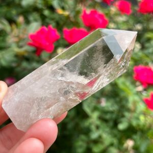 Rainbows! Aaa Gem Grade Clarity ~ Clear Light Smoky Quartz Tower Point ~ Fine Minerals Crystal Towers Sq3